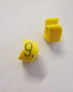 Cable noticeable clip 2-4 yellow/black 9   diameter 4-10mm